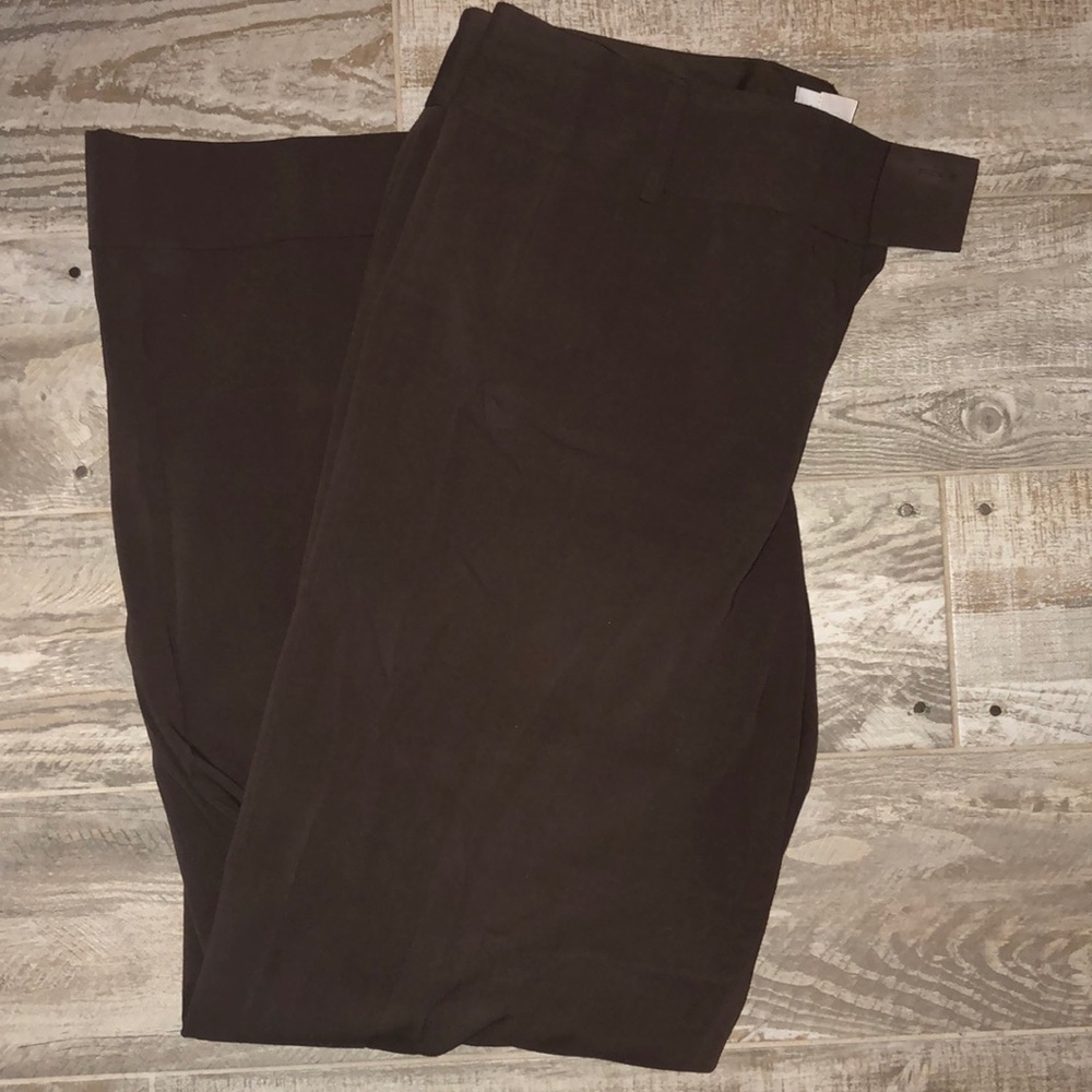 Loft Stretch Trousers Wide Leg Cuffed